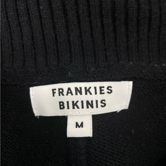 Frankies Bikinis Fleur Cloud‎ Knit Pants Black Medium - Picture 5 of 6